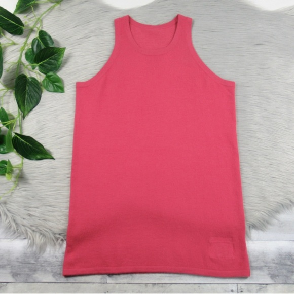 FRENCKENBERGER Haveloos Cashmere Sweater Tank Top Sleeveless Scoop Neck Medium - Picture 3 of 10
